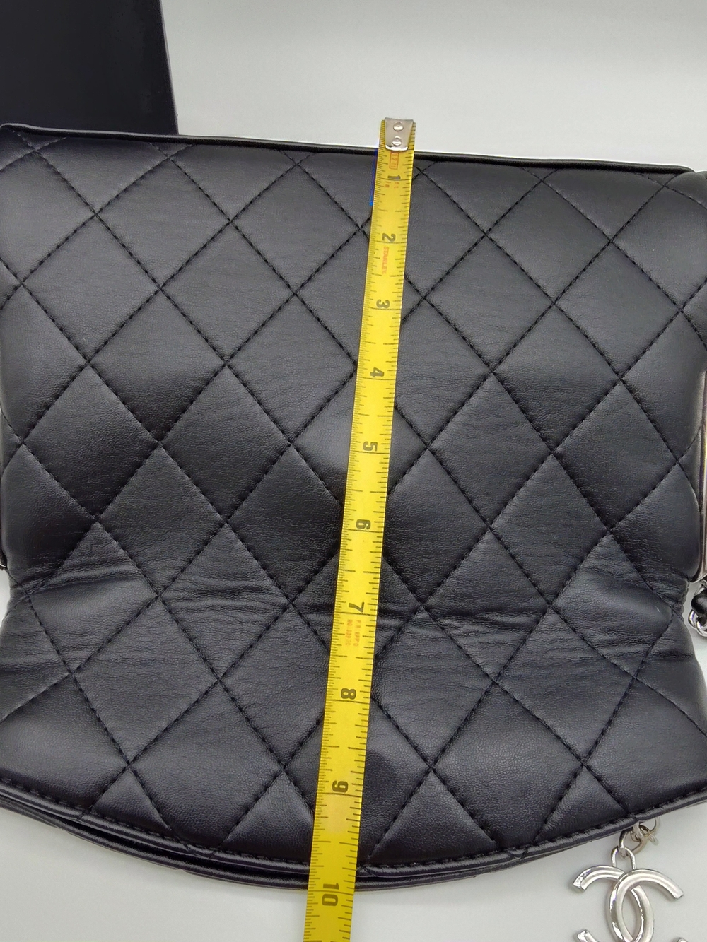 CHANEL Makeup Promotional GifQuilted Fold Over Pouch Black Silver Chain STUNNING - Picture 9 of 13